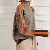 Eleanor | Herringbone Luxe Turtleneck