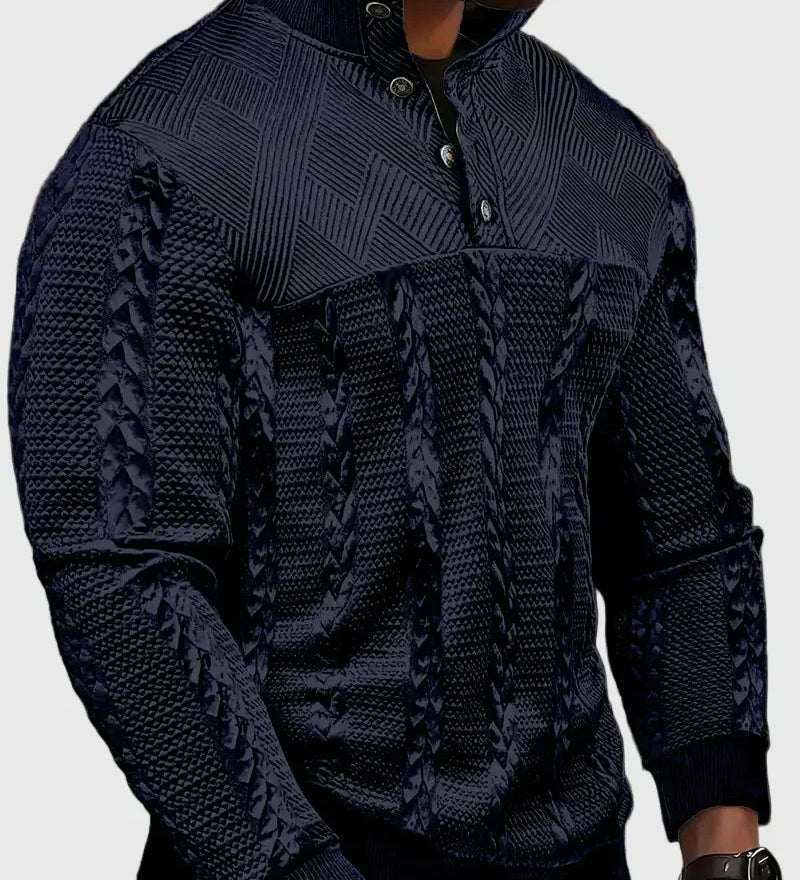 Dawson - Maglione Henley a maniche lunghe con righe