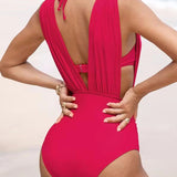 Costume da Bagno Luxe Modellante con Scollatura Profonda a V