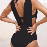 Costume da Bagno Luxe Modellante con Scollatura Profonda a V