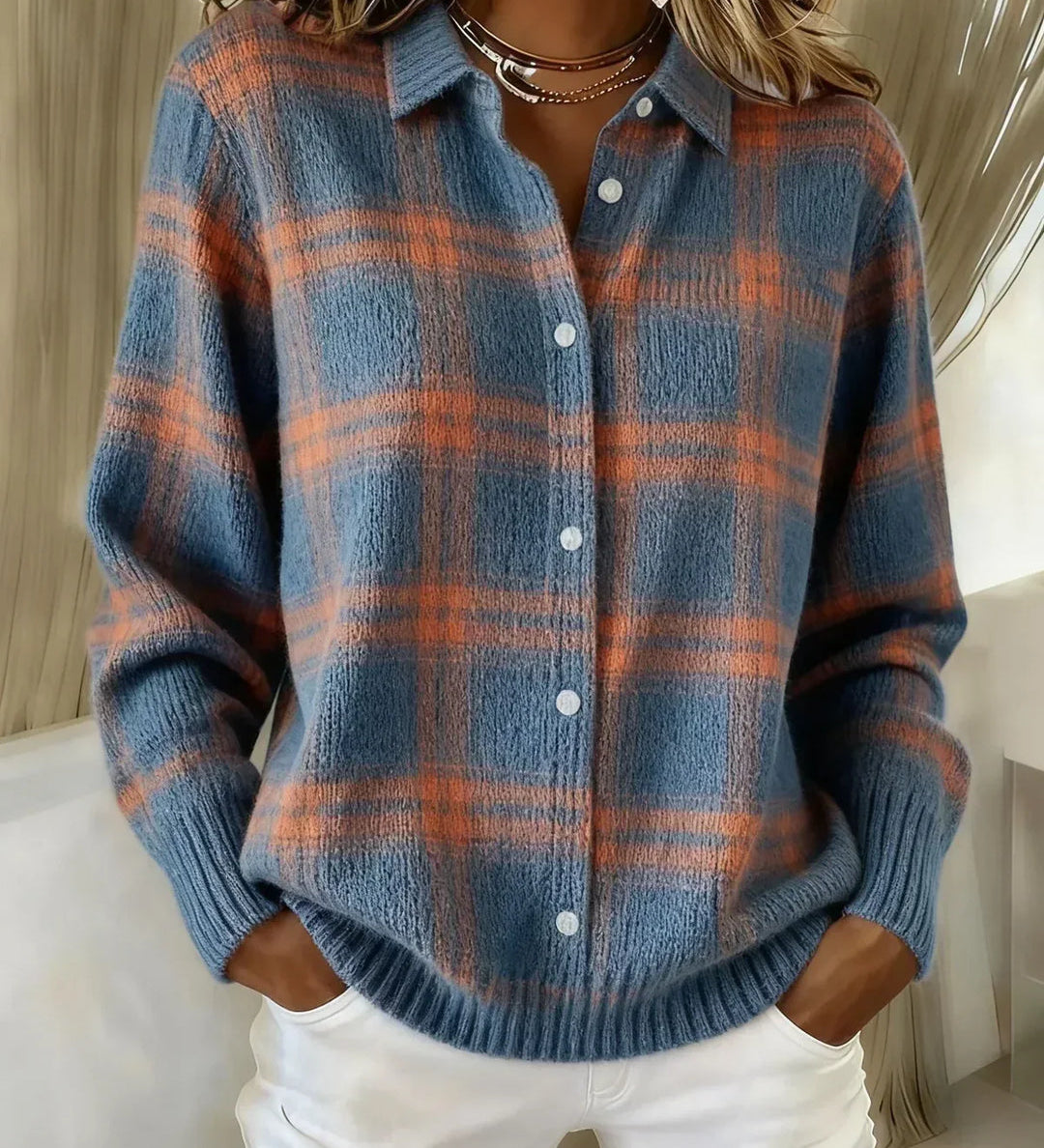 ANNA | Striped Knit Cardigan