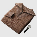 Perla - Maglione con zip Taranto in Lana Merino