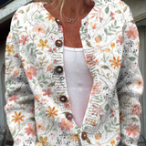 GRETA | Vintage Floral Knit Cardigan