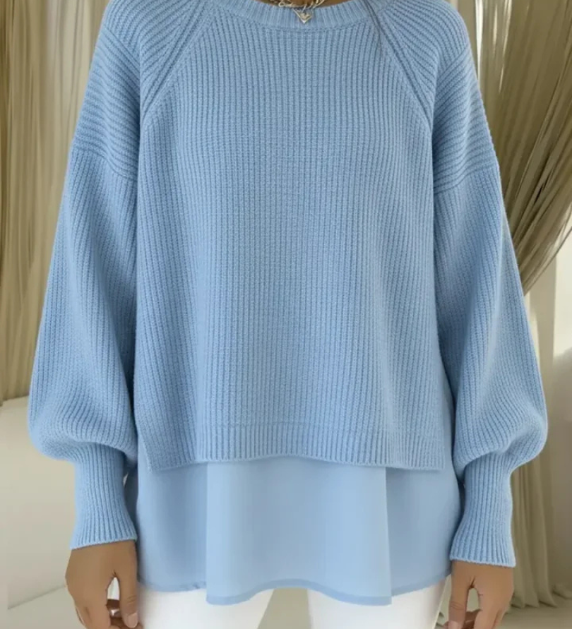 KESTLYN | LAYERED-LOOK SWEATER