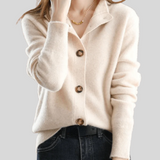 Claire | Retro-Style Cashmere Cardigan