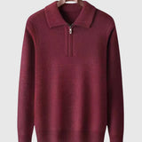 Luboš | Maglione in cashmere con zip a quarto Gstaad