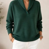 ANTONINE - SOFT V-NECK JUMPER FOR WOMEN