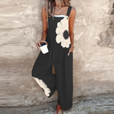 Jumpsuit Relaxed Fit in Nero Stampato