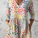 "Pauline | Camicia Lunga con Scollatura a V".