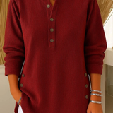 NEVA | BUTTON HENLEY TUNIC