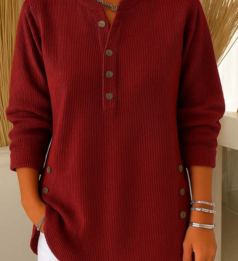NEVA | BUTTON HENLEY TUNIC