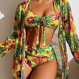 Glenda - Bikini con Gonna Floreale