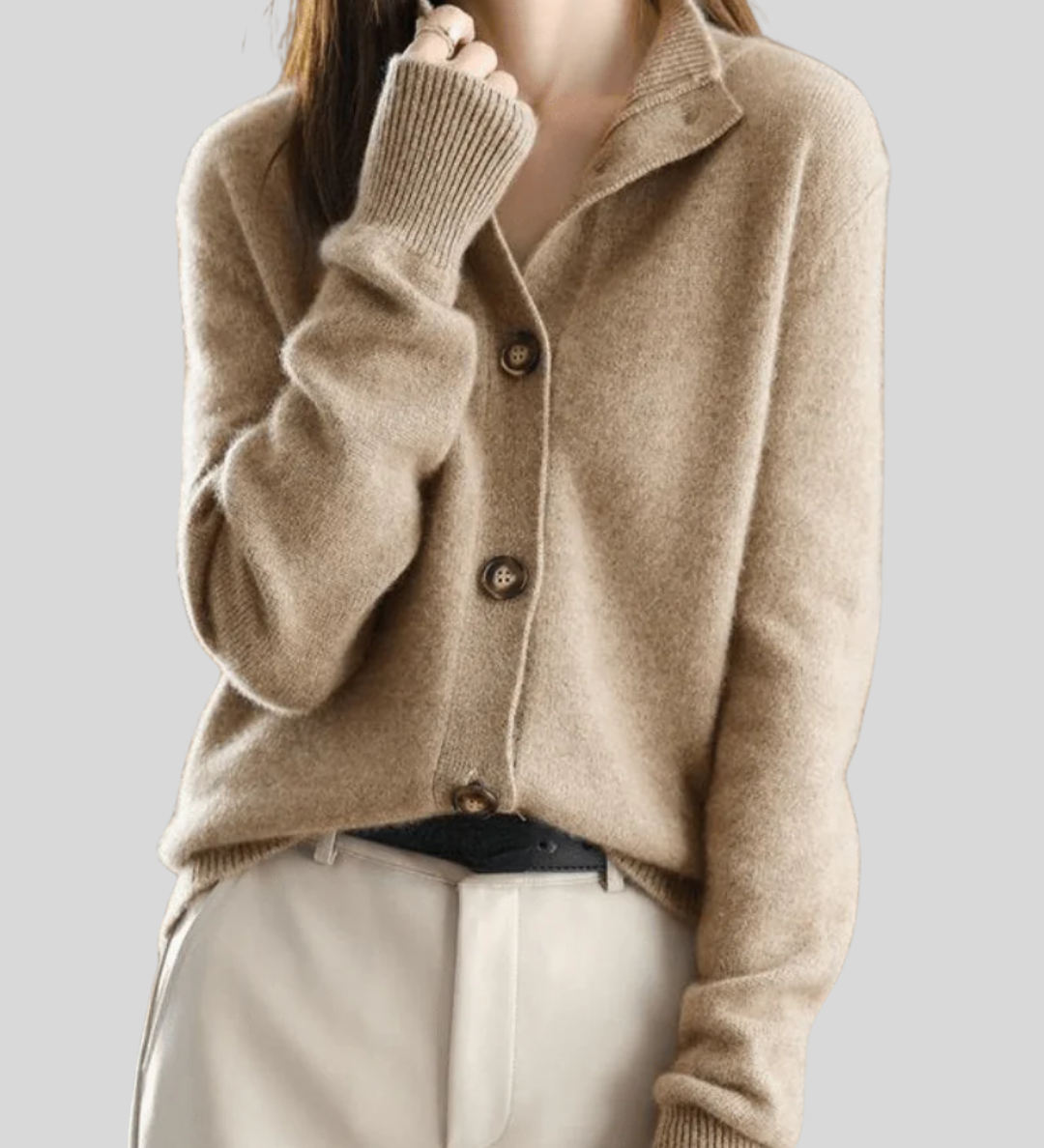 Claire | Retro-Style Cashmere Cardigan