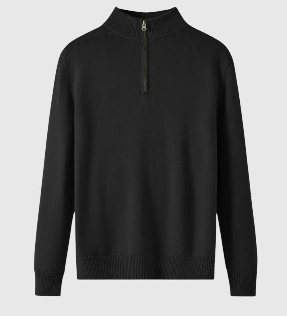 Perla - Maglione con zip in lana merino Capri