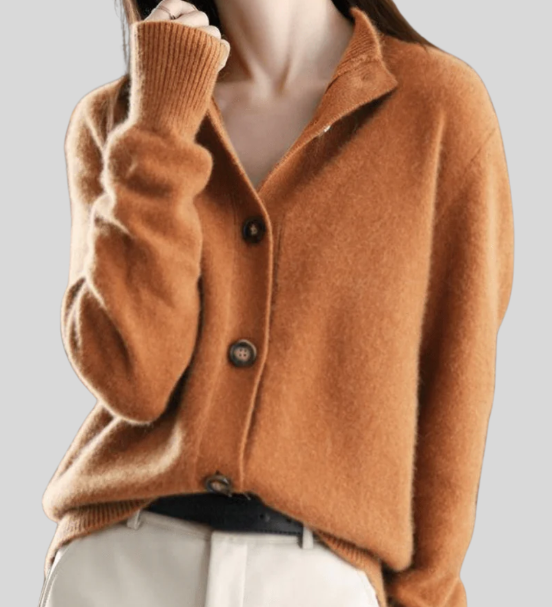 Claire | Retro-Style Cashmere Cardigan