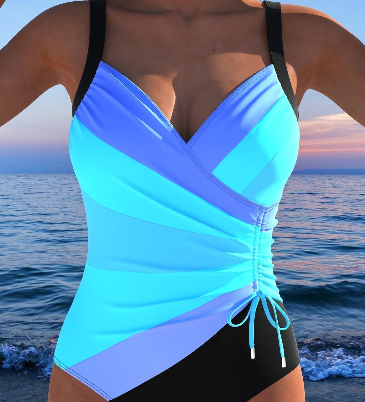 Costume da Bagno Elegante con Motivo Colorato