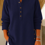 NEVA | BUTTON HENLEY TUNIC