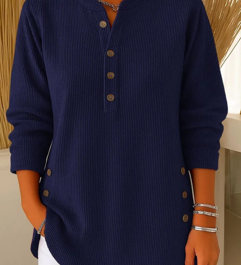 NEVA | BUTTON HENLEY TUNIC