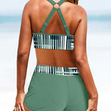 Janette - Bikini a Vita Alta con Strisce