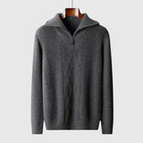Perla - Maglione con zip Taranto in Lana Merino