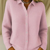 Katrina | Textured Knit Button Cardigan