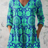 Ines | Blusa Lunga con Scollatura a V Elegante