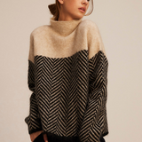 Norah | Maglione in Cotone con Collo Alto Elegante