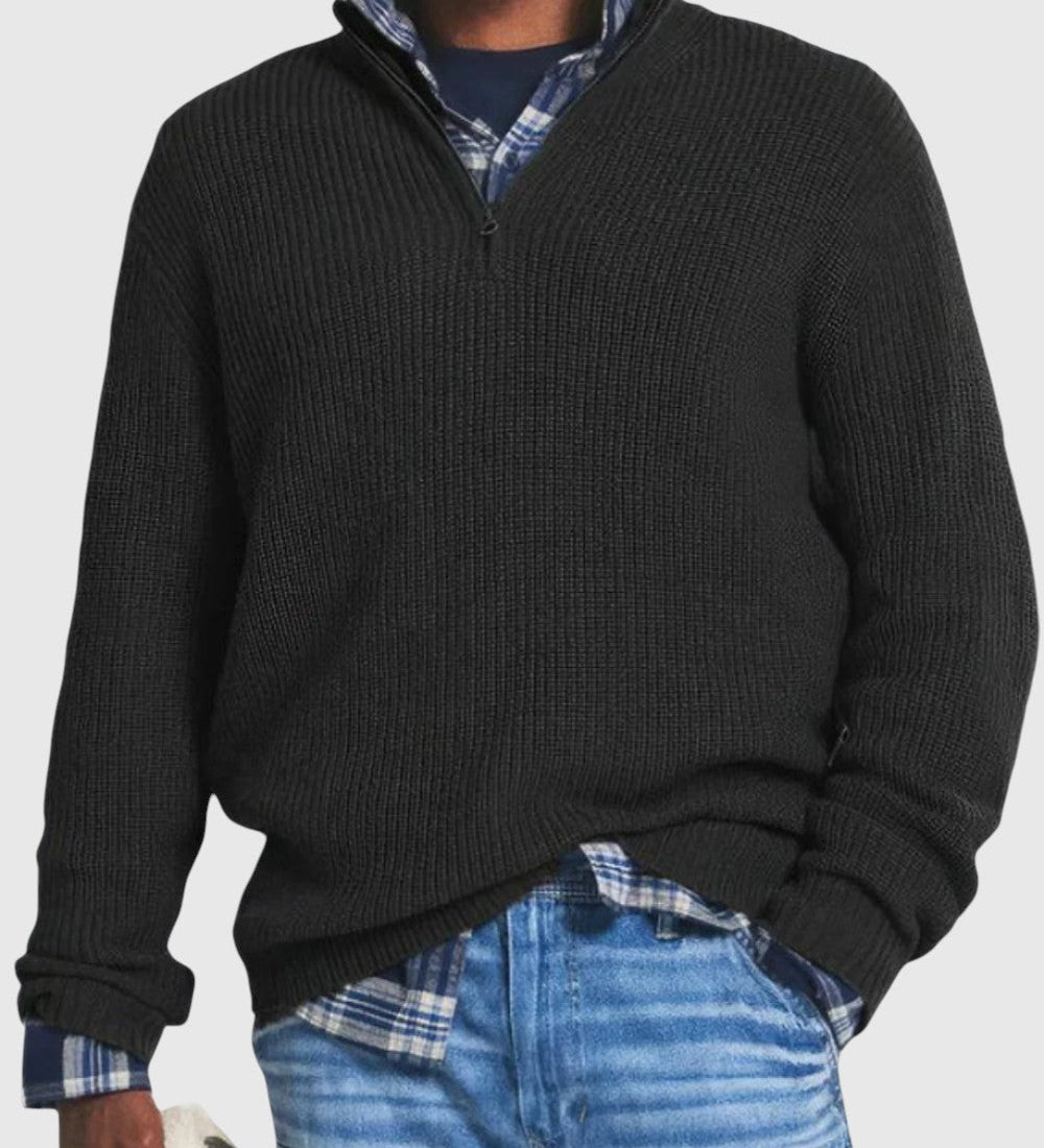 René | Maglione con zip Diego
