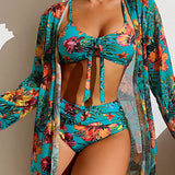 Glenda - Bikini con Gonna Floreale