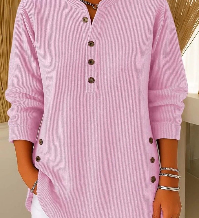 NEVA | BUTTON HENLEY TUNIC
