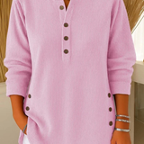 NEVA | Henley Button-Up Tunic