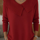 SUNNORA | WARM SWEATER WITH SOFT COLLAR