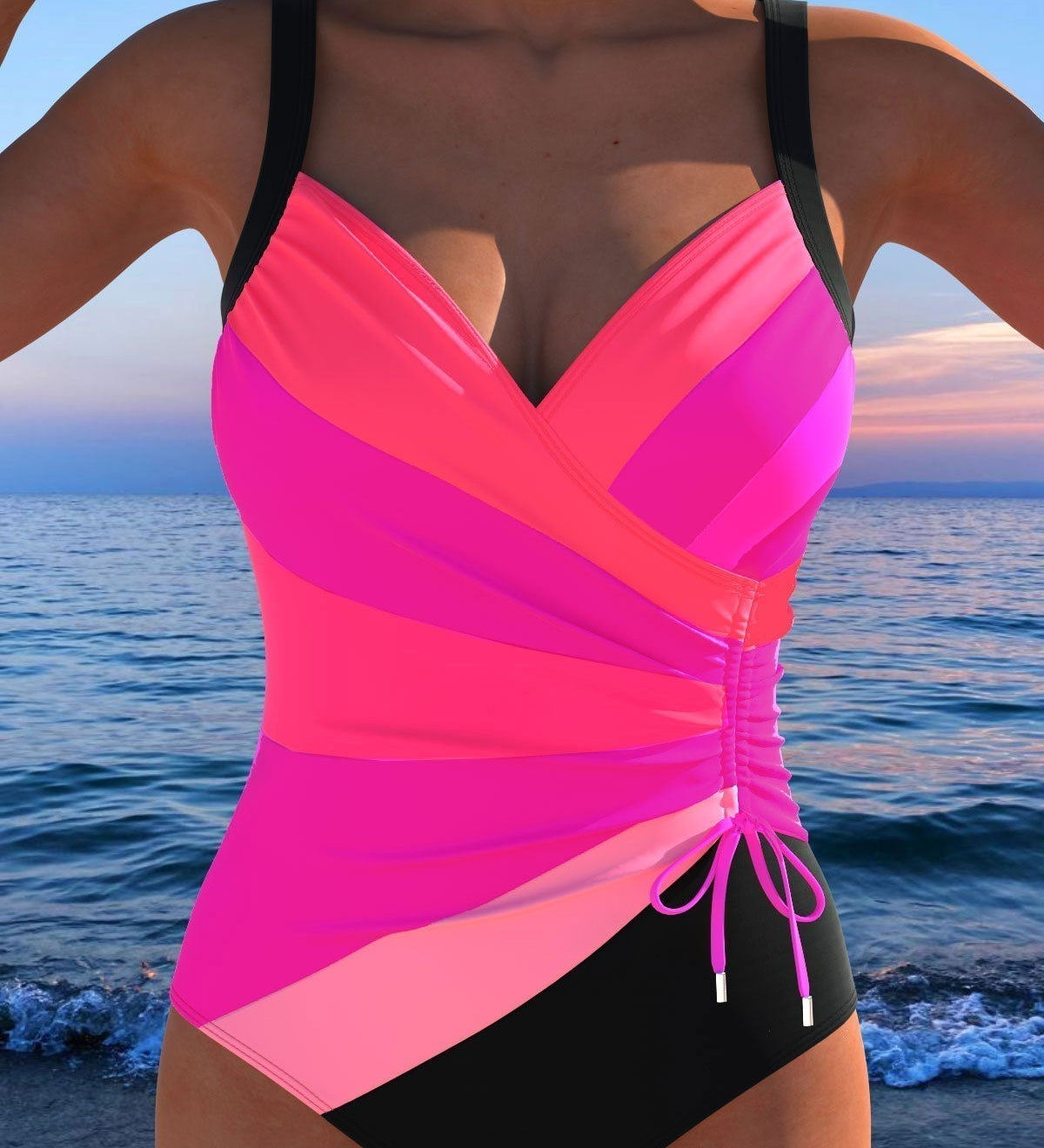 Costume da Bagno Elegante con Motivo Colorato