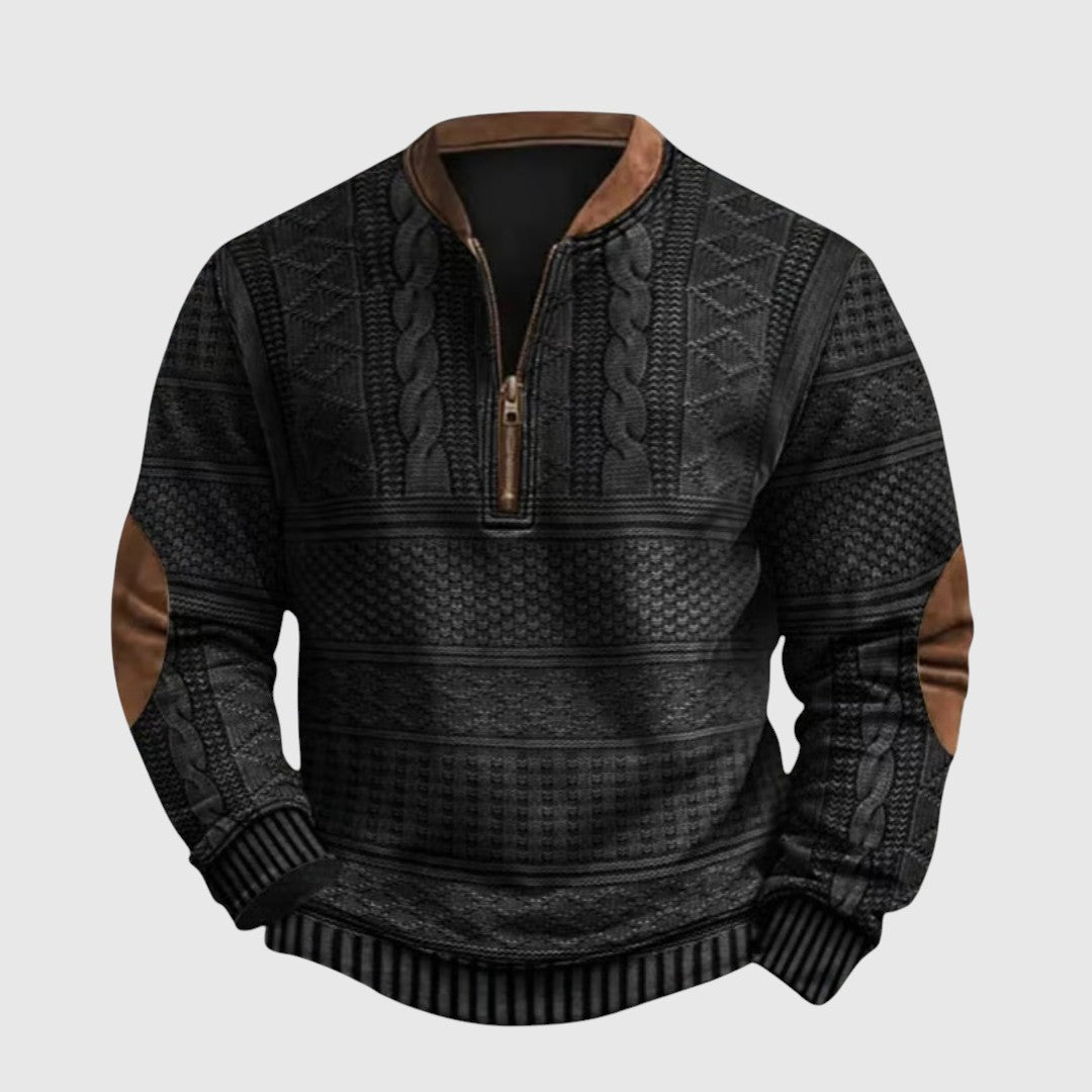 Charles | Maglione con zip a metà