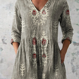 "Elise | Blusa Lunga con Decolleté a V".
