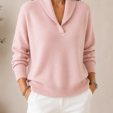 ANTONINE - SOFT V-NECK JUMPER FOR WOMEN