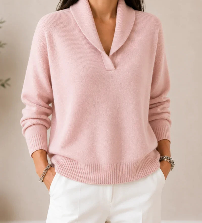 ANTONINE - SOFT V-NECK JUMPER FOR WOMEN