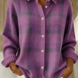 Rebecca™ | Relaxed Fit Plaid Cardigan