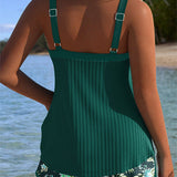 Dublino | Due Pezzi Tankini a Righe con Pantaloni da Spiaggia
