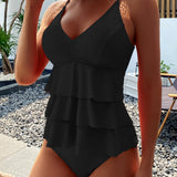 Lia - Costume da Bagno Elegante con Dettagli in Pizzo Chic