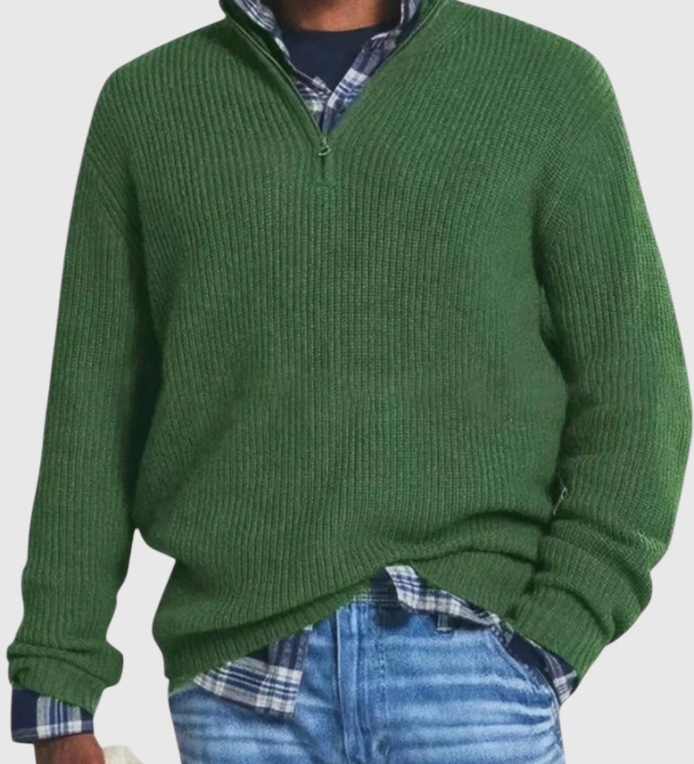 René | Maglione con zip Diego