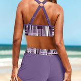 Janette - Bikini a Vita Alta con Strisce