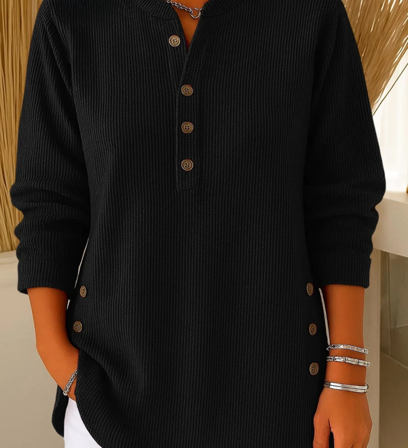 NEVA | Henley Button-Up Tunic