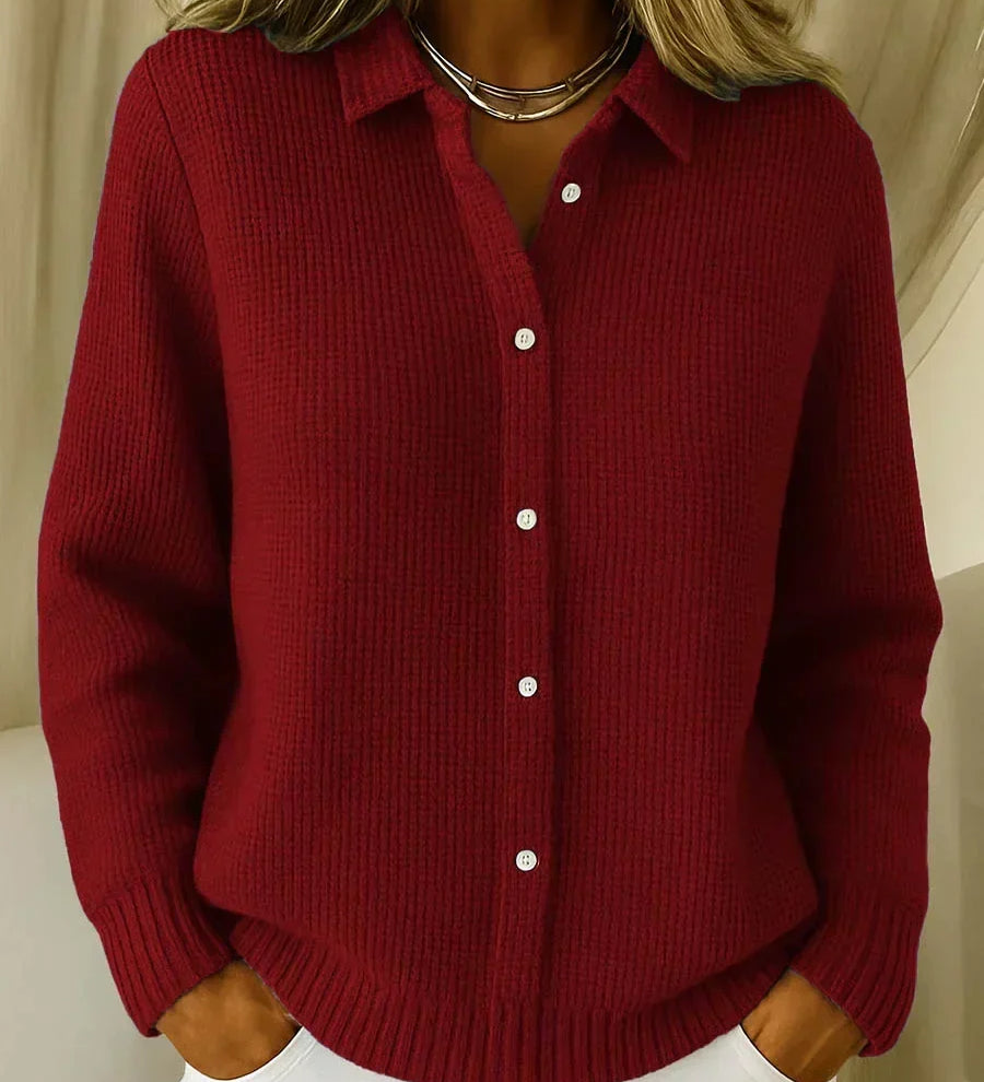 Katrina | Textured Knit Button Cardigan