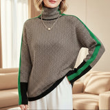 Eleanor | Herringbone Luxe Turtleneck