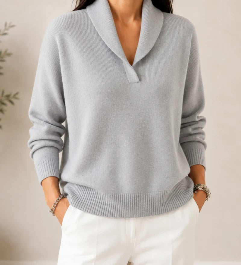 ANTONINE - SOFT V-NECK JUMPER FOR WOMEN