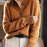Claire | Retro-Style Cashmere Cardigan