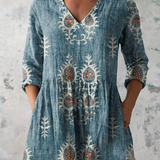 "Elise | Blusa Lunga con Decolleté a V".