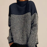 Norah | Maglione in Cotone con Collo Alto Elegante