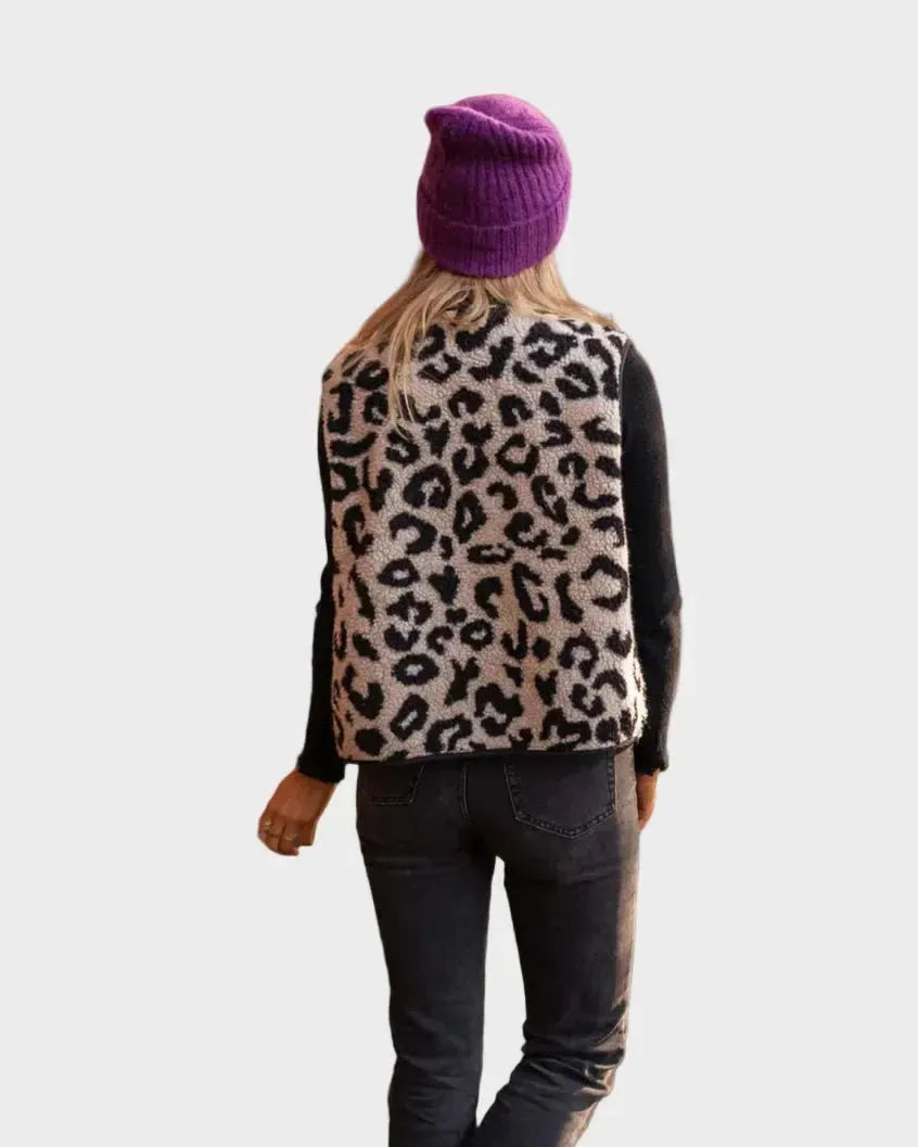 Astrid - Gilet in Stile Leopardo Sophie Milano